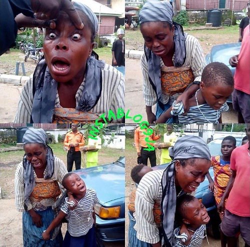Woman Exposed And Arrested After Pretending To Be Blind In Ebonyi State
