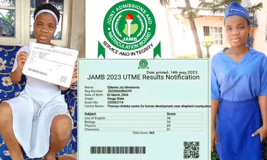 Mmesoma Ejikeme Responds to Accusations of Faking JAMB Result in Emotional
