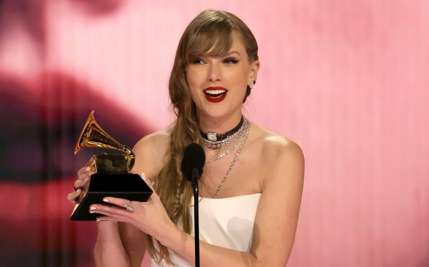 Taylor Swift AOTY 2024 GRAMMYs