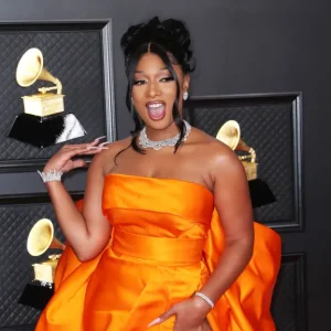 Megan Thee Stallion 2021 Grammy Red Carpet billboard 1548 1616790806