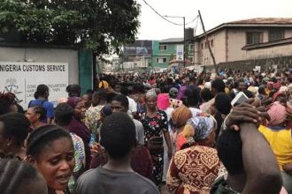 Oyo stampede scene. Photo Credit: PoliticsNigeria