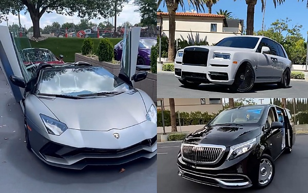 wizkid buys 7 luxury cars rolls royce cullinan lamborghini aventador autojosh 3