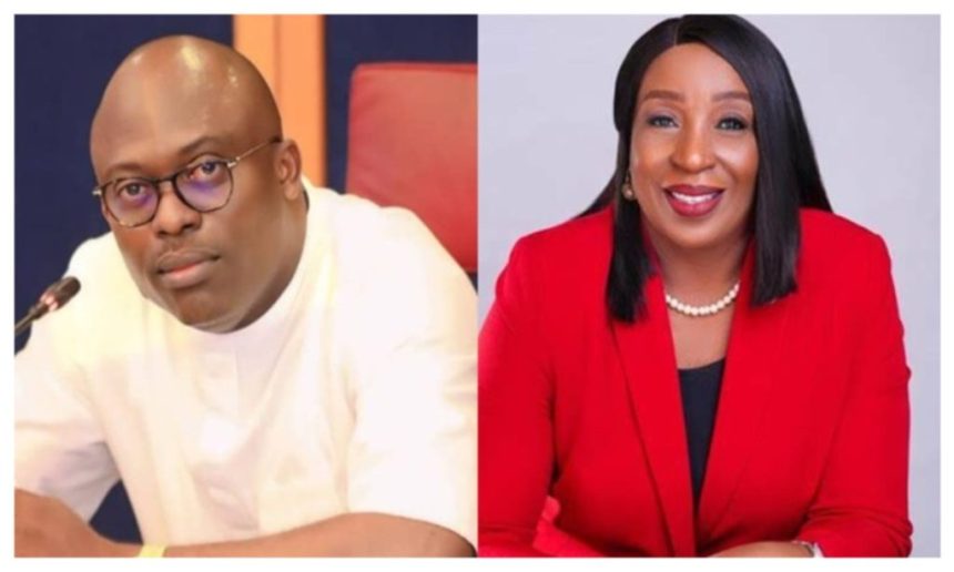 Siminalayi Fubara and his Deputy Prof. Ngozi Nma Odu 1024x614